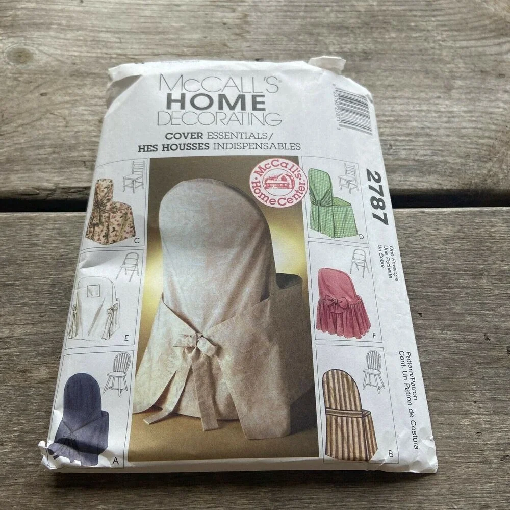 New McCall's Home Decorating Chair Cover Essentials Uncut FF 2787 Folding Ladder